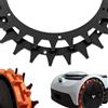 ROBO CLAWS Picchetti in acciaio inox Navimow serie i modelli i105E/i108E/i205/i206E/i208, spessore 3 mm, diametro 255 mm, punte sbavate per robot tosaerba, 14 viti in acciaio inox, miglioramento della trazione