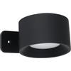 Eglo Lampada da parete a LED per interni Muraglie, a batteria, supporto a muro, senza fili, touch, dimmerabile, ricarica USB, rotonda, in plastica nera, luce bianca calda/bianca fredda