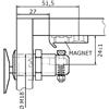 Osculati Scrocco Magnetico Ovale Tipo "A" Osculati