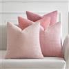 MIULEE Federe Cuscini Decorativi Divano Copricuscini Granula Federa Moderno Morbido Resistente Quadrato per Soggiorno Camera da Letto Casa Sedia 50x50 cm 4 Pezzi Serie Rosa