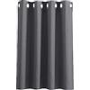 PONY DANCE Tenda Corta Oscurante da Interno Confezionate Curtain con Anelli Moderne Termica Isolante per Casa 1 Pezzo L 132 x A 90 cm, Grigio