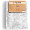 RESTILO Tappeto Bagno Antiscivolo 70 x 120 cm Tappetino da bagno super assorbente Bianco Bati