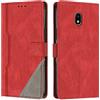 Radoo Cover per Samsung Galaxy J530 / J5 2017, Custodia in PU Pelle Portafoglio Flip Chiusura Magnetica Funzione Scomparti, con Slot Schede Supporto Pieghevole per Samsung J530 / J5 2017 (Rosso)