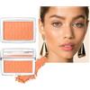 Beliky Girl Paletta di blush opaca Silky Matte Blush Palette di lunga durata, contorno e Highlighter Makeup per un colore naturale da copertura in polvere (Corallo)