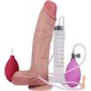 AMAZBEE Dildo gonfiabile in silicone per coppie Eiaculante pene finto con potenti ventose realistico Squirting Dildos Giocattoli del sesso per adulti (B,1)