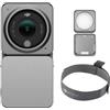 DJI Action 2 Power Combo (128GB) & Custodia Magnetica Protettiva - Action Cam con Modulo di Alimentazione, FOV di 155°, Supporti Magnetici, Tecnologia di Stabilizzazione