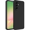 Captor Cover Custodia Colorata in Silicone Liquido per Samsung Galaxy A56 5G, Alta Qualità con Bordo Rialzato per Schermo e Protezione Fotocamera Morbida Con Microfibra Interna (Nero)