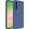 Captor Cover Custodia Colorata in Silicone Liquido per Samsung Galaxy A56 5G, Alta Qualità con Bordo Rialzato per Schermo e Protezione Fotocamera Morbida Con Microfibra Interna (Blu Scuro)
