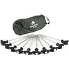 CampFeuer, picchetti a T, picchetti, chiodi da terra per tenda da campeggio, Bivvy, tenda per pescatori e padiglione, misure e lunghezza a scelta. , P20_10, 10 Stück à 20 cm