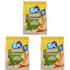 Tuc Sfoglie, Olio Extravergine di Oliva & Erbe Aromatiche, Triangolini Sottili e Croccanti Cotti al Forno, 170g (Confezione da 3)