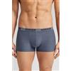 Intimissimi Boxer In Microfibra Con Logo Blu