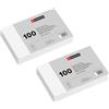 Miquelrius - Flashcards, Schede di studio, 200 flash cards lisce bianco, Formato 95 x 65 mm, Cartoncino 200 g/m², Materiale scolastico e da ufficio per il ritorno a scuola