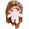 niannyyhouse Bambola di Peluche da 20 cm, Capelli Lisci Color Caramello, Ragazza umanoide, con Corpo Imbottito, Abbigliamento da Indossare, Idea Regalo (4 con Scheletro)