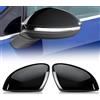 GEARMONSTER Tappi per specchietto retrovisore auto, cover per specchietto retrovisore, ricambio per specchietto laterale, copertura specchietto laterale compatibile con VW Golf 8 MK8 2019-2021, nero