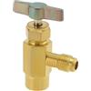 YINETTECH R600a Valvola per refrigerante Apribottiglie Ottone 7/16 Filettatura femmina a 1/4 SAE filettatura maschio autosigillante Adattatore per rubinetto per aria condizionata refrigerante