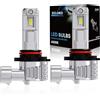 XELORD LED HB4 9006 Lampadine Auto,6500K Luce Bianca Brillante 55W 14000LM,1:1 Design Plug-n-Play,Sostituzione dei Alogena,Pack of 2