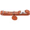 HUNTER Collare per cani Aalborg in alluminio, colore: arancione, morbida pelle, chiusura a scatto in alluminio, regolabile, robusto, elegante e senza tempo, Made in Germany, taglia: M