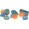 Lurch Flexi Starter Mini Cakes - Set di 18 stampi per muffin, cuori e ciambelle