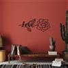 Wallity Hanah Home Elegante accessorio decorativo da parete in metallo, 80 x 33 cm, 100% metallo (spessore 1,5 mm), facile da montare a parete, perfetto per la decorazione moderna della casa