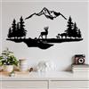 Wallity Hanah Home Elegante accessorio decorativo da parete in metallo, 38 x 11 cm e 70 x 38 cm, 100% metallo, spessore 1,5 mm, facile da montare a parete, perfetto per la decorazione della casa