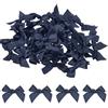 QUARKZMAN 50 Pz Mini Fiocco di Nastro in Tessuto di Raso per Artigianato Fai da Te, Cucito, Matrimonio, Compleanno, Blu Navy