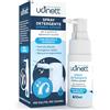 Udivita Spray Detergente Apparecchi Acustici Udinett 30ml con Spazzola Integrata Igienizzante per Pulizia Quotidiana Auricolari Cuffiette Bluetooth Formula Delicata Elimina Sporco e Cerume Effetto Immediato