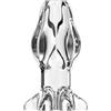 AMAZBEE Chiaro Tunnel cavo Plug anale Expander TPE Buttplug Anal Peeping Vaginal Stretch Locking Rectal Dilator BDSM Butt Stretcher Enema Washher (Clear,L)