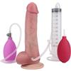 AMAZBEE Dildo gonfiabile in silicone per coppie Eiaculante pene finto con potenti ventose realistico Squirting Dildos Giocattoli del sesso per adulti (A,1)