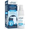 Udivita Spray Detergente per Pulizia Quotidiana Apparecchi Acustici con Spazzola Integrata Udinett 30ml Igienizzante per Auricolari Cuffiette Bluetooth Rimuove Cerume e Sporco Formula Delicata Senza Alcol