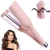 AVCXEC Ferro Arricciacapelli, 32mm Piastra Onde Larghe, Piastra Onde Per Capelli, Piastra Capelli Onde Larghe con 5 Temperatura, Piastra Onde Ferro Arricciacapelli, Piastra Capelli Mossi (Rosa)