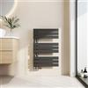 EMKE Scaldasalviette termoarredo, con Attacco Laterale, 762x500 mm, Radiatore da Bagno, Scaldasalviette per Asciugamani ad Acqua Calda,Porta Asciugamani, Scaldasalviette, Colore Nero, 397 Watt