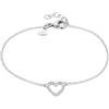 Tamaris Bracciale con ciondolo a forma di cuore - Amazon Exclusive, 21 cm, Acciaio inossidabile, Zirconia cubica