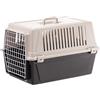 Ferplast Trasportino Gatto, Trasportino Cane Taglia Media Piccola, Cani e Gatti fino a 15 Kg, Porta in Ferro Plastificato, Fessure di aerazione, 40 x 60 x h 38 cm, ATLAS 30 EL Trasportino Rigido, Nero
