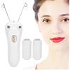 Sluffs Epilatore Elettrico Per Il Viso da Donna, Epilatore Elettrico con Filo Bianco-rosa, Epilatore Elettrico con Filo di Cotone con Ricarica USB, Per Viso Braccia Gambe Schiena(oro)