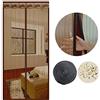 SUNJUN Zanzariera Magnetica per Porte Chiusura Automatica Tendina Anti Zanzare Mosche Insetti Tenda per Porte Finestre Balcone Soggiorno Mantiene Stanza Traspirante Senza Zanzare (120 x 220 cm, marrone)