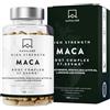 AAVALABS Maca Peruviana 57000mg | Estratto 100:1 di Black Maca Nera Extra Forte + 10:1 Maca Gialla con L-Arginina, Panax Ginseng Coreano, Vitamina B6 P5P, Pepe Nero - Integratore Uomo Donna - 120 Capsule