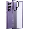 tigratigro Custodia Per Galaxy S23 Ultra,Cover Galaxy S23 Ultra,Traslucida Texture Opaca, Flessibile e Anti-impronta,Consistenza Simile Alla Pelle.(Viola Lavanda)