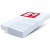 FDM PEARL MAX Materasso Singolo 100x200 cm Schiuma di Memoria Alto 20 cm Grado di Rigidità H4 Materasso a Due Lati 7 Zone di Comfort Rivestimento Lavabile OEKO-TEX Anallergic