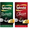 Splendid - Capsule Caffè Espresso Confezione Mista Classico e Ristretto - 100 Capsule in Alluminio - Compatibili con Macchine Nespresso®* original - 50 Capsule Classico e 50 Capsule Ristretto