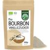 Alpi Nature Zucchero Vanigliato Bourbon BIO 100g, Premium Zucchero di Canna in Polvere e Grezzo con Baccelli di Vaniglia del Madagascar Tritati