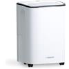 Noaton Deumidificatore Noaton DF 4112, max 13L/24h, dimensioni ambiente circa 65 m³ (~25 m²), 190 W, serbatoio dell'acqua da 2,5l, tubo di scarico, timer, con sensore di umidità - Contro l'umidità, la muffa