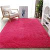Lifup Tappeto Peloso Morbida Soffici Antiscivolo Tappetino a Pelo Lungo Rettangolo per Soggiorno Camera da Letto fucsia 50 x 120 cm