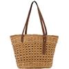 7VSTOHS Donne Borsa a Tracolla in Paglia Intrecciata, Donna Borsa da Spiaggia Estiva Tempo Libero Tote Indossate Spalla Per Viaggi, Data e Vacanze