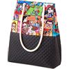Bvani Tote Bag Grande in Tela da Donna - Borsa per la Viaggi e lo Shopping (Fumetto)