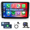 Hodozzy Android Autoradio per Peugeot 208/2008 2012-2018 Radio Carplay Wireless Android Auto, Stereo Touchscreen 10 Pollici Autoradio GPS Wifi Bluetooth Hifi FM RDS Radio 2 Din Schermo per Peugeot