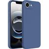 Captor Cover iPhone 17e / 16e Custodia Colorata Silicone Liquido, Antiurto, Bordo Rialzato per Schermo e Protezione Fotocamera, Morbida Con Microfibra Interna per iPhone 16e / 17e Cover (Blu Scuro)
