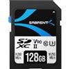 SABRENT Scheda SD 128GB v90 SDXC Card UHS II Memoria SD U3 Memory Card con R280MB/s