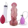 AMAZBEE Dildo gonfiabile in silicone per coppie Eiaculante pene finto con potenti ventose realistico Squirting Dildos Giocattoli del sesso per adulti (D,1)