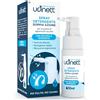 Udivita Spray Detergente per Apparecchi Acustici 30ml con Spazzola Integrata Udinett Igienizzante per Pulizia Auricolari Cuffiette Bluetooth Elimina Cerume e Sporco con Effetto Immediato Formula Senza Alcol