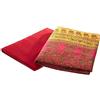 Deco Mex MONTEFANO - Set copripiumino da 4 pezzi, 300 TC, 100% raso di cotone, colore: rosso, giallo
